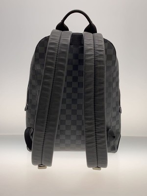 LOUIS VUITTON backpack canvas _ Damier Infini leather black