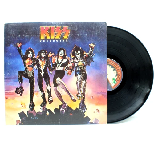 Kiss - Destroyer - 1976 Blue Bogart Casablanca Hard Rock Vinyl LP ORIGINAL LINER