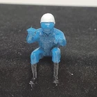 Vintage Blue Hot Wheels Rrrumblers Redline Era Motorcycle Chopper Rider #6 White