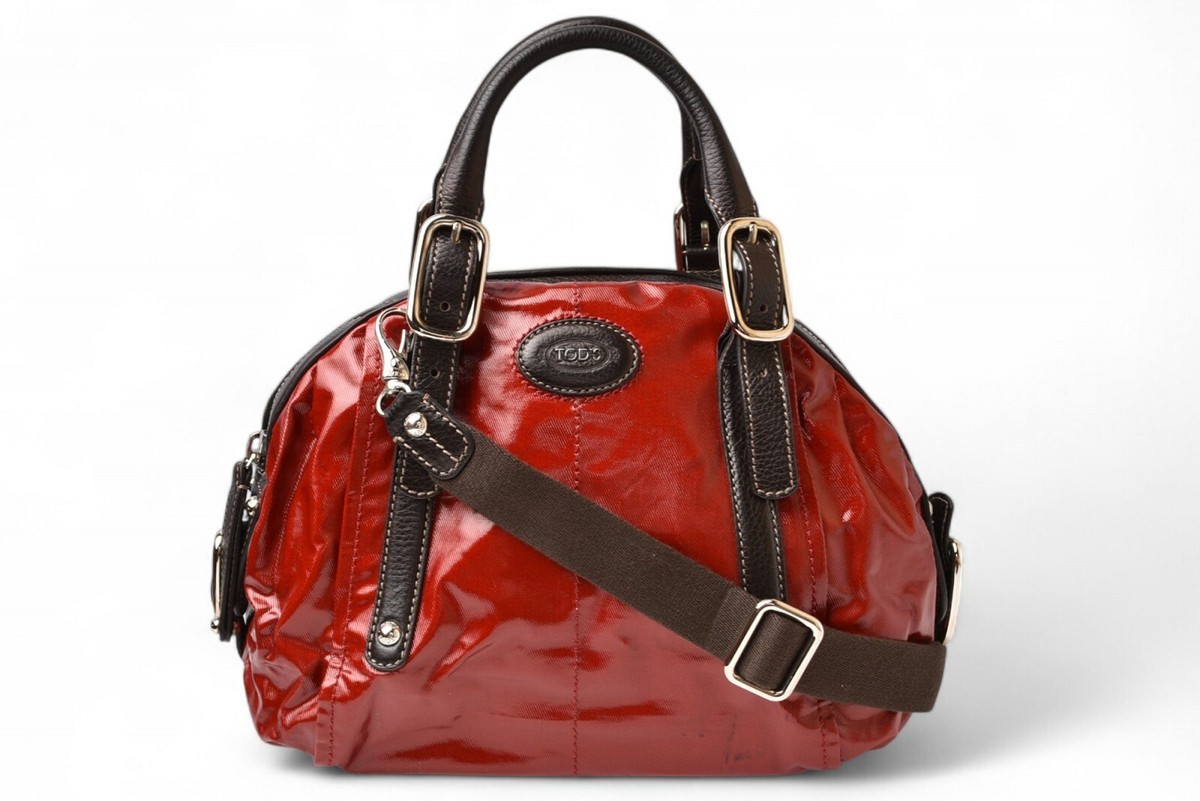 Tod's Handbag G-BAG EASY SACCA with Strap 2WAY Patent Leather/Red