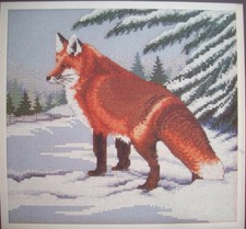Red Fox in Winter cross stitch pattern