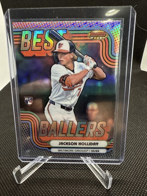 Jackson Holliday Best Ballers 2024 Bowman's Best RC #BB-1 Baltimore Orioles