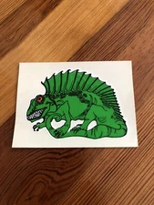 Vintage Reptile Lizard Iguana Sticker Motorcycle Novelty Decal Harley Davidson
