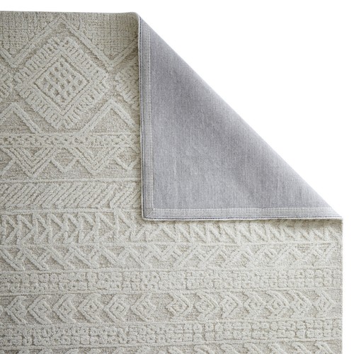 Cream Beige Moroccan Tribal Berber Style Contemporary 100% Wool Quality Area Rug - Picture 3 of 6
