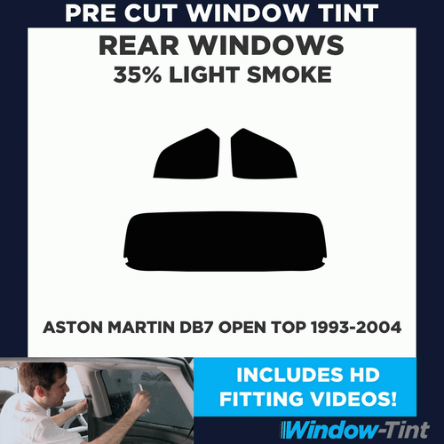 Pre Cut Window Tinting Film for Aston Martin DB7 Open Top 1993-04 35% Light Rear - Picture 2 of 10