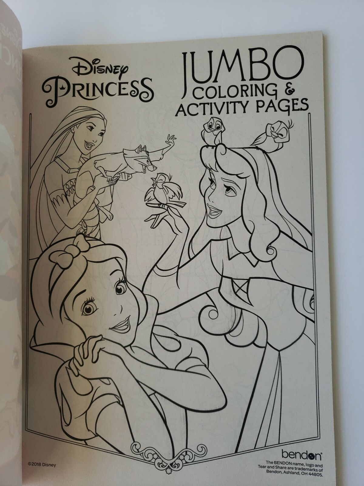 Disney Princess Jumbo Coloring Activity Book Pocahontas Snow White