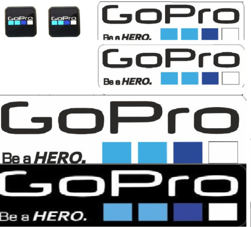 GoPro Hero Action Camera 6-Piece Waterproof Boat Decal Sticker Set-image
