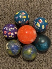 Rubber Bouncy Bounce Super Ball Lot 7 Pcs Nice Lot