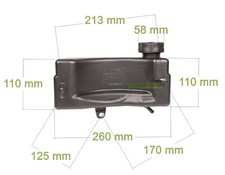 Serbatoio Carburante Per Decespugliatore 40-5 (430) - Ricambio In Plastica Bianca