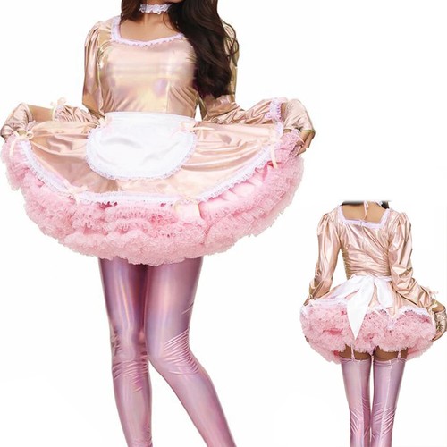 Sissy Dulce Clásico Vestido Lolita Elegante Delantal Vestido de Mucama con Guantes y Prendas para el Cuello - Imagen 18 de 19