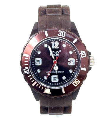 Ice Watch - Choco Brown Ø ca. 3,5 cm - Gummi Armband - 5 ATM Water Resistant