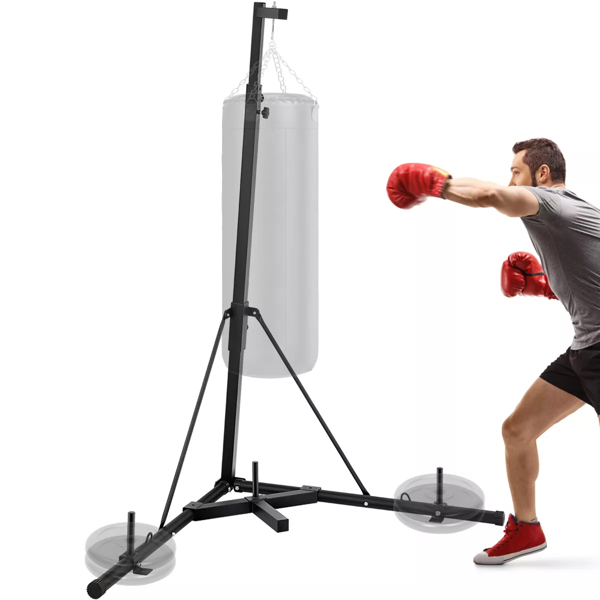 Punching bag on sales stand for sale