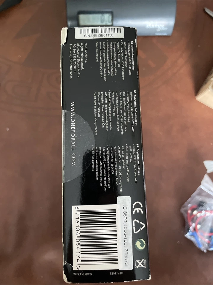 one for all Tablet Remote - turn tablet into advanced remote URC-8800 New - Image 3 of 4