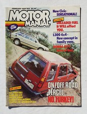 1984 Motor Manual Magazine Porsche Toyota Tercel Celica Express L300 Pulsar Saab