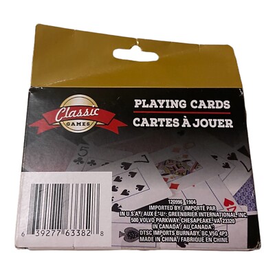 Classic Games Playing Cards Cartes A Jouer 2 Deck Set Jeux..66 | eBay