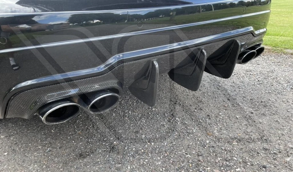 MERCEDES BENZ C204 W204 C63 AMG FIBRE DE CARBONE DTM DIFFUSEUR PARE CHOC ARRI... - Photo 3/4
