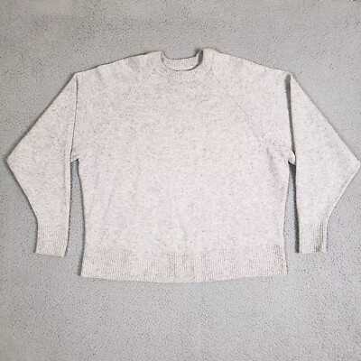 Cubus As Sweater Womens XL Gray Lambs Wool Blend Crewneck Dolman Sleeve Pullover