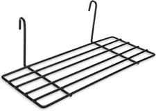 8 Pack Grid Wall Shelves, Wire Straight Shelf with Hooks, Hanging Shelf for Wall