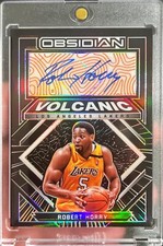 2021-22 Obsidian Robert Horry Volcanic Orange Autographs Auto Card /35 Lakers