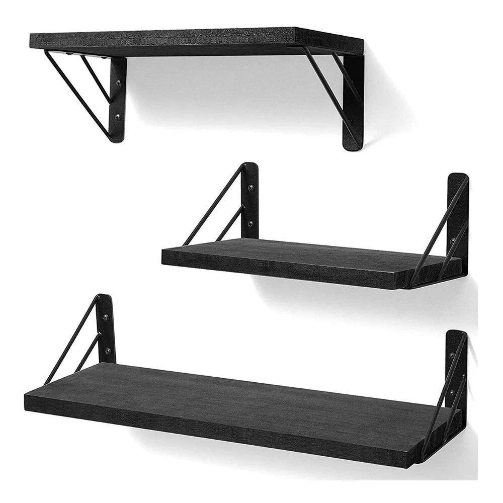 Discover 154+ black decorative wall shelves super hot seven.edu.vn