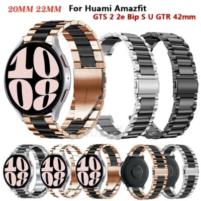 Edelstahl Armband Für Huami Amazfit Bip Lite S GTS 4 3 2 Mini GTR 4 3 Pro 2 47mm