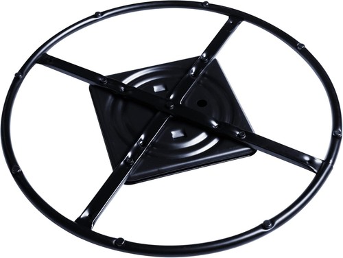 Versatile 22-Inch Swivel Base Replacement for Recliners and Sofas - Black Steel - Picture 4 of 9