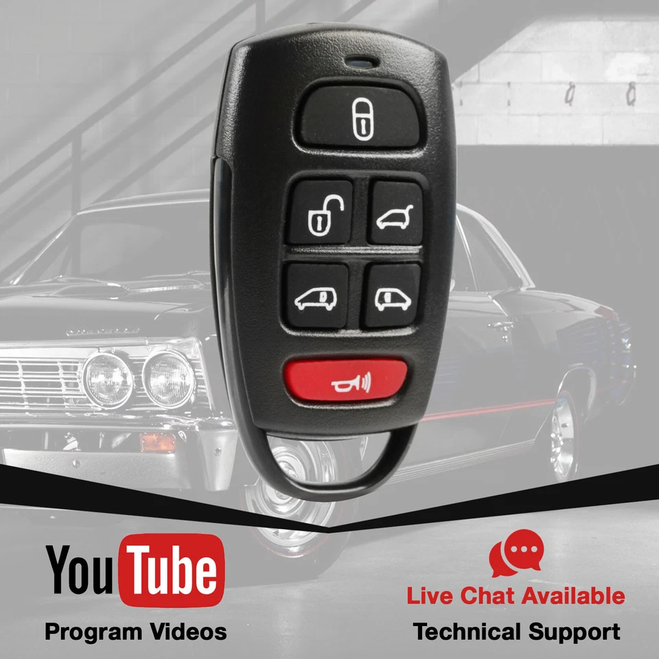 2 Remote 6-Button Key Fob for 2007 2008 2009 Hyundai Entourage (SV3-100060235) Foto 3 de 4