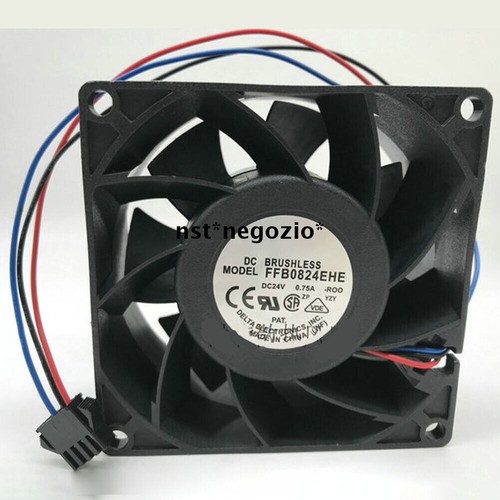 1PCS New Delta FFB0824EHE Inverter Cooling Fan 8038 DC24V 0.75A 8CM 4Pin - Picture 2 of 4