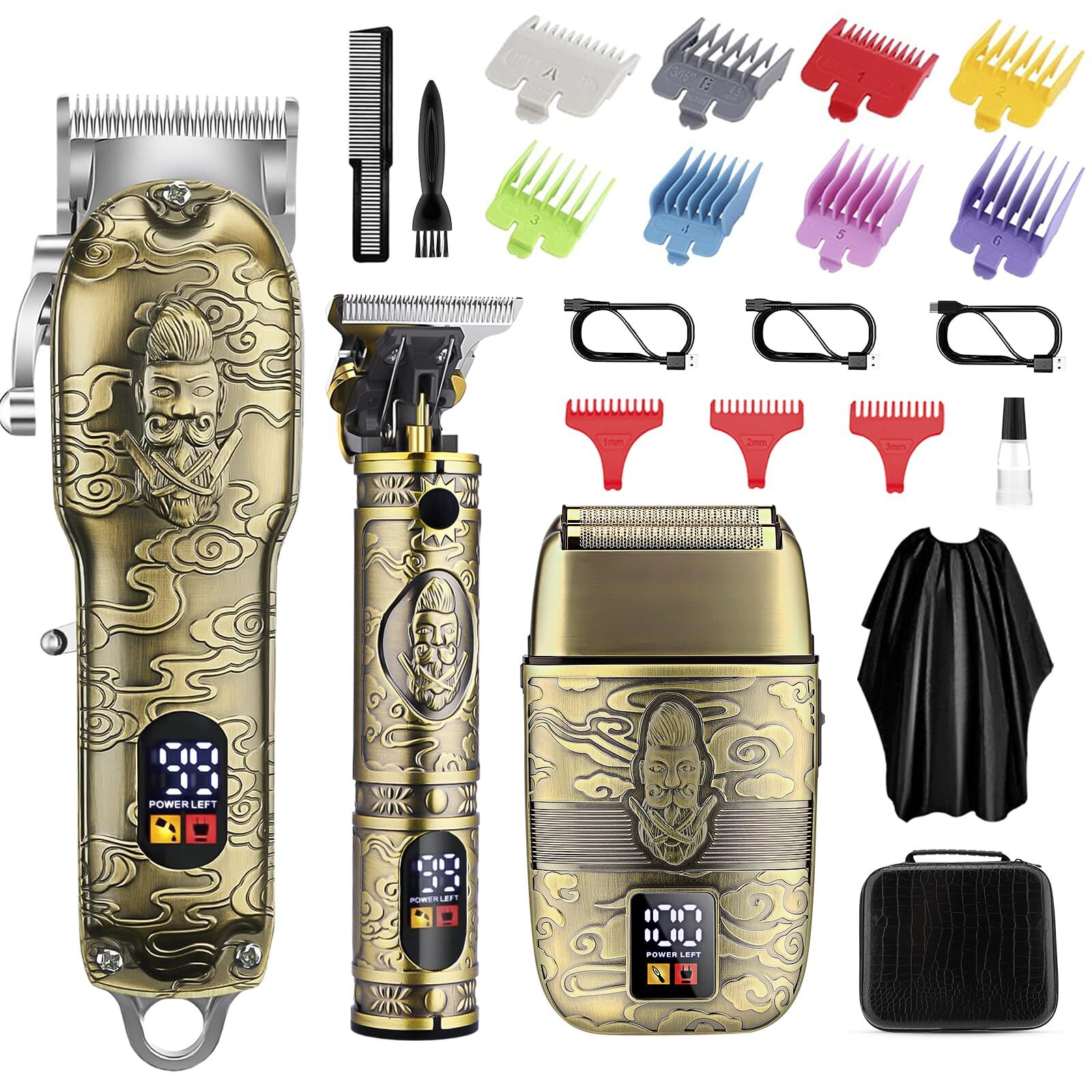Soonsell Professional Hair Clippers for Men Cordless， Mens Clippers and Groom...