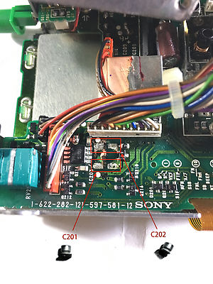 Repair Kit for Sony ICF Pro 70/80: Panasonic Capacitors（SMD