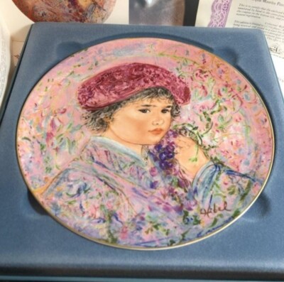 Edna Hibel Plate  Nobility of Children'' Le Marquis Maurice Pierre w/Box & COA