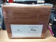 Sweet Home Collection 1800 Thread Count Microfiber Polyester King Mocha