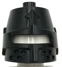 Lego New Black Minifigure Headgear Helmet Castle Closed Eye Slit Knight Piece