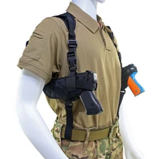 Tactical Concealed Carry Shoulder Holster Gun Pouch Underarm Double Pistol Pouch