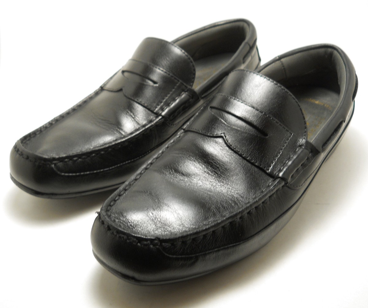 NEW Sperry Top-Sider Black Leather Slipon Loafers Sz 12 World Cup Edition SPERRY TOP SIDER GOLD CUP ASV BLACK LEATHER PENNY LOAFERS  main image 2