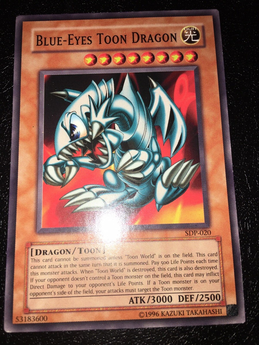 YuGiOh Blue Eyes Toon Dragon SDP-020 53183600 Pegasus Starter Deck