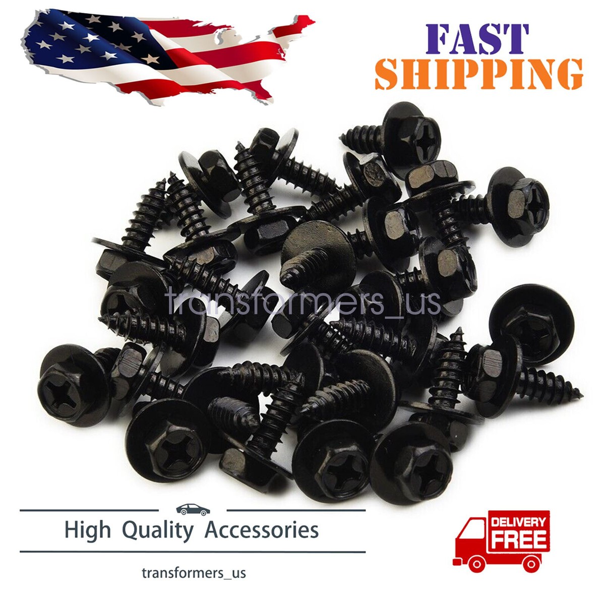 30PCS 10mm Hex Head Screw Bolt 90159-60498 For Toyota Camry RAV4