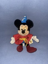 Mickey Mouse Fantasia Sorcerer Stuffed Plush Doll Toy Figure Vtg Disney Movie