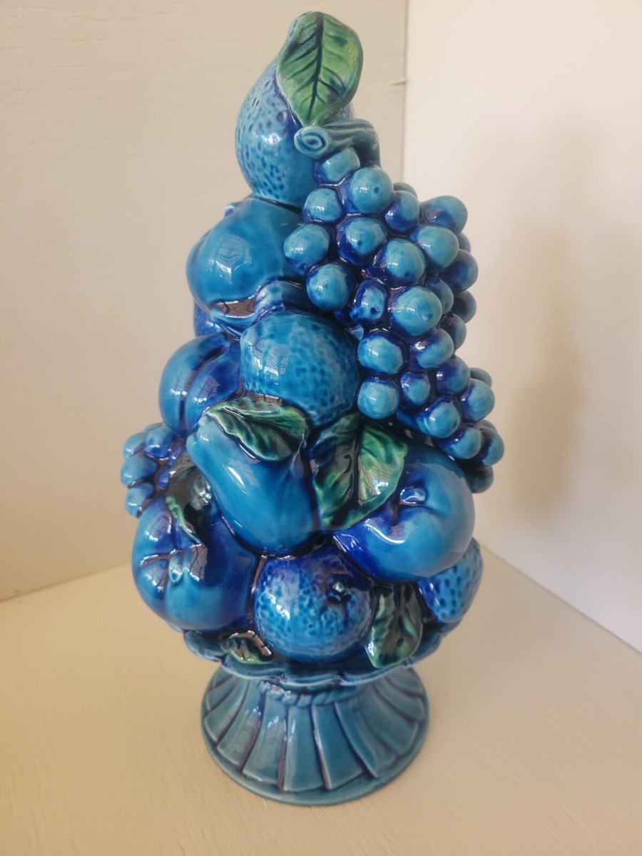 イマン　キャンディポット Inarco Japan Blue Mood Indigo Fruit Topiary Pedestal Cup