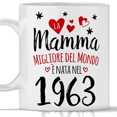 Tee Design Tazza Mamma 60 anni regalo Donna per compleanno (anno nascita  (f6d)