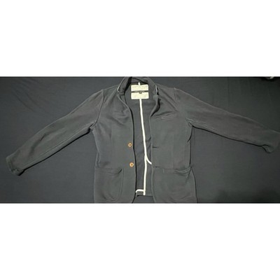 Tommy Hilfiger Men's Slim Fit Button Front Jacket Stand Collar Pockets Navy XS