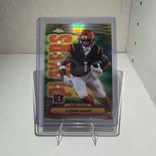 2025 Topps Chrome Football Jamarr Chase Power Players REFRACTOR #PP-21 Bengals