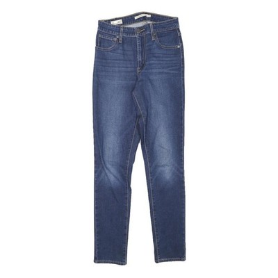 LEVI'S Damen Jeans Blau Slim Skinny Denim Medium W24 L27 Stretch Baumwolle