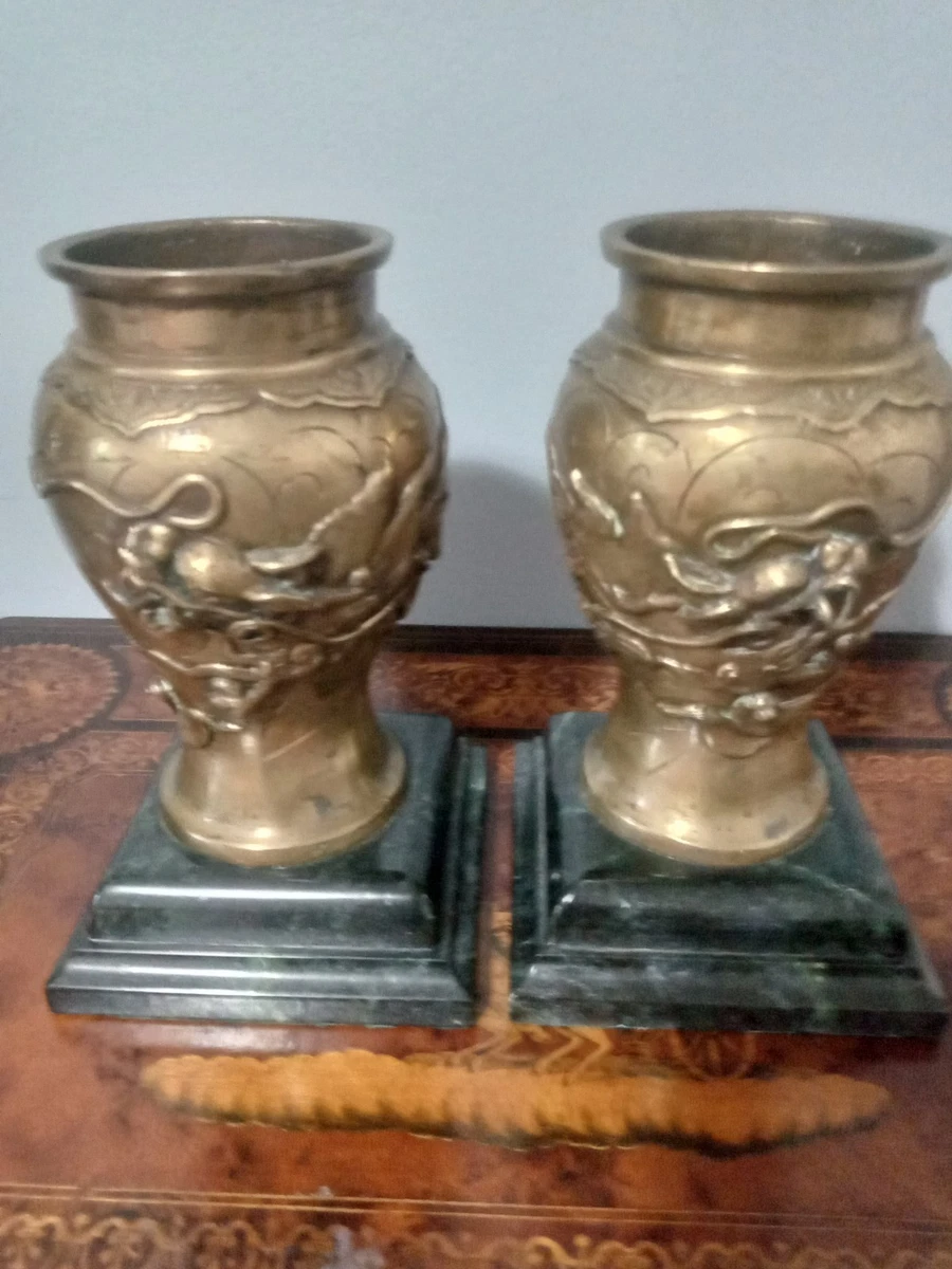 古董黄铜中国花瓶1850-1899 | eBay