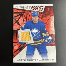 2021-22 SP Game Used Authentic Rookies Red Jerseys Arttu Ruotsalainen Rookie *