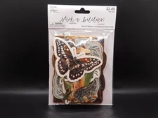 the paper studio stick a bilities Copper Foil Woodland Die cut stickers 24pc