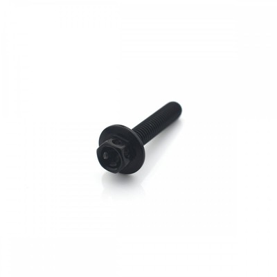 Aluminium Race Großkopfschrauben M5 x 0,8 mm x 25 mm (12 mm o/d) schwarz