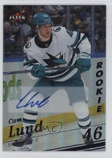 2025-26 Upper Deck Fleer Ultra Rookies Rainbow Foil Auto Cam Lund #182 Auto 2pw