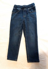 Jumping Beans Pull On Elastic Waist Denim Drawstring Jeans Kids Size 6 Unisex