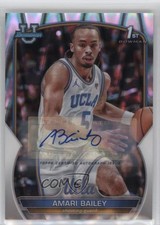 2022 Bowman U Chrome Prospect RayWave Refractor /199 Amari Bailey #69 Auto 0su2